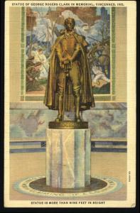 Old Postcard-George Rogers Clark Memorial-Vincennes,IN