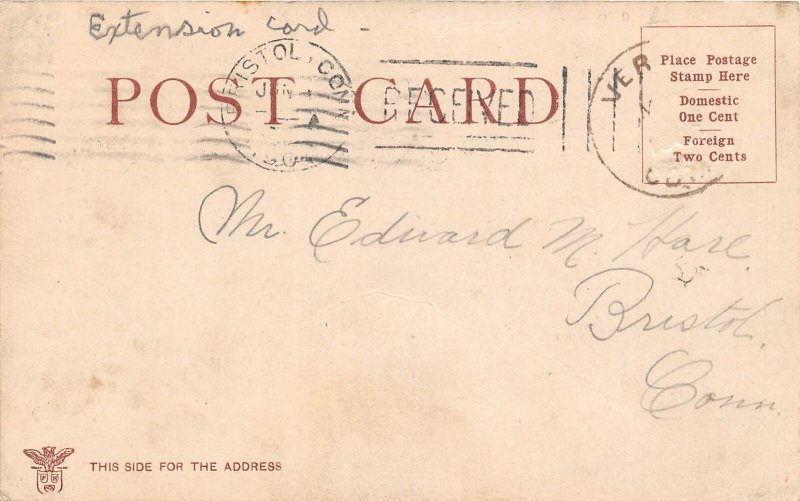 G70/ Patriotic Postcard c1910 Uncle Sam Installment 4 Postcard Set Huld Puzzle 4