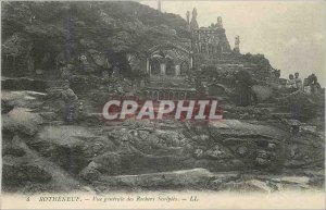 Postcard Old Rotheneuf Vue Generale des Rochers Sculptes