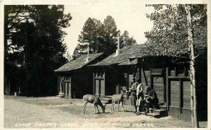 Postcard RPPC Arizona Grand Canyon Camp Center Cabins Utah Park 23-6175