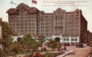 Vintage Postcard 1910's The Palatial Hotel St. Anthony & Annex San Antonio Texas