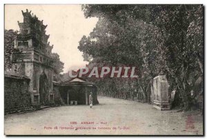 Annam Hue Old Postcard Gates of external & # 39enceinte the tomb of Tu Duc In...