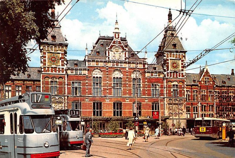 Central Station Amsterdam Holland 1972 