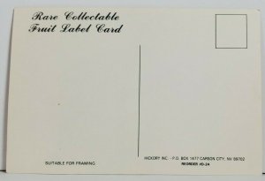 Advertising YOSEMITE BRAND Earl Fruit Company California Postcard P2