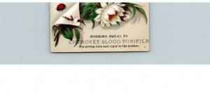 Vintage 1880's Victorian Trade Card Cherokee Blood Purifier - Quack Medicine