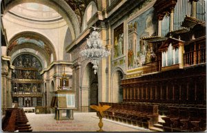 Vtg Monastery El Escorial Chamber Organs San Lorenzo de Madrid Spain Postcard