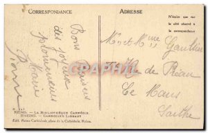 Old Postcard Carnegie Library Reims