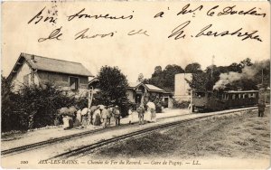 CPA AK AIX-les-BAINS Gare de Pugny TRAM VAPEUR (977408)