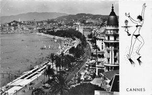 US77 France Cannes la promenade de la Croisette et le Suquet pin up