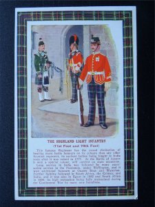 Scottish THE HIGHLAND LIGHT INFANTRY c1915 Postcard Gale & Polden