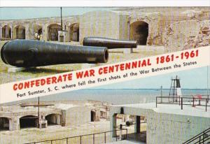 South Carolina Fort Sumter Confederate War Centennial 1861-1961