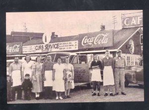 REAL PHOTO ANNAL SOUTHERN BBQ RESTAURANT OLD CARS ADVERTISING POSTCARDE COPY