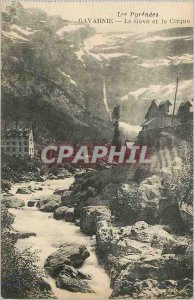 Old Postcard The Pyrenees The Gave Gavarnie and Cirque