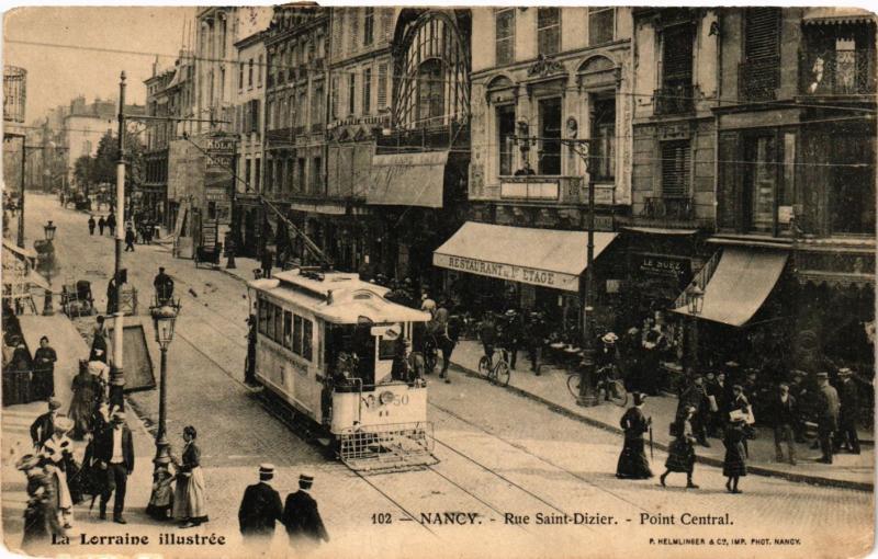 CPA NANCY - Rue St-DIZIER - Point Central (385997)
