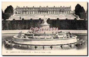 Gardens of Versailles Postcard Old Latona fountain