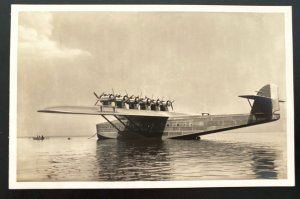 Mint Real Picture Postcard Dornier DOX Giant Seaplane In Bodensee