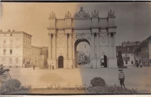 B7/ Russia? Foreign Real Photo RPPC Postcard c1910 Memorial Arch