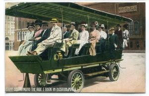 Sight Seeing Auto Bus Boston Massachusetts 1910c postcard