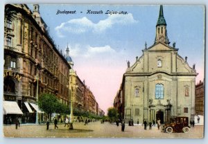 Budapest Hungary Postcard Kossuth Lajos Street c1910 Unposted Antique