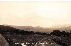 West Dover Vermont~Mountain View~Dirt Road in Foreground~c1930s RPPC