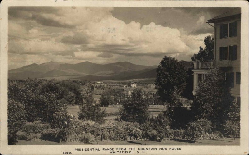 Whitefield ME From Mountain View House c1930 Real Photo Postcard