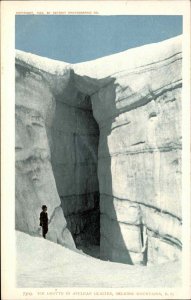 Selkirk Mountains British Columbia BC Asulkan Glacier Ice Grotto Vintage PC