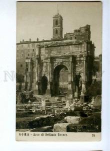 192713 ITALY ROMA Arco di Settimio RPPC from LA CANEA GREECE