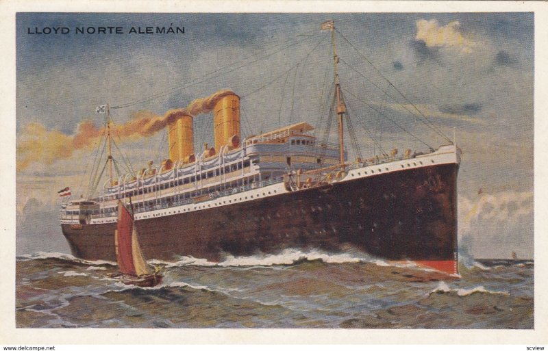 Ocean Liner Lloyd Norte Aleman , 20-40s