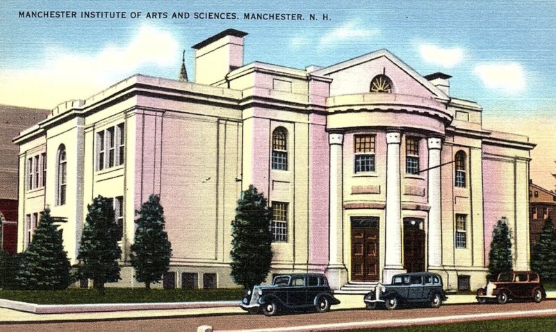 c1940 MANCHESTER NEW HAMPSHIRE INSTITUTE OF ARTS AND SCIENCE LINEN POSTCARD P657