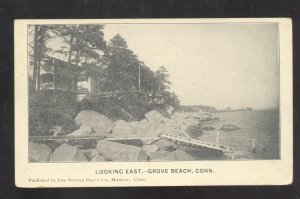 GROVE BEACH CONNECTICUT CT. THE HENTER CO. VINTAGE POSTCARD 1906