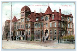 1908 Deaf and Dumb Institution Halifax Nova Scotia Canada Antique Postcard 