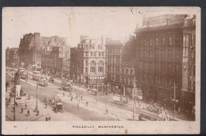 Lancashire Postcard - Piccadilly, Manchester    T13