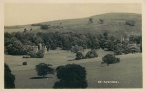 H.H Hole Williton Postcard England St Audries  general view castle Somerset