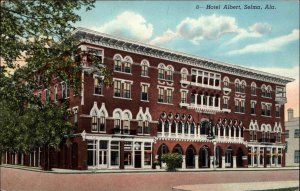 Selma Alabama AL Hotel Albert Vintage Postcard