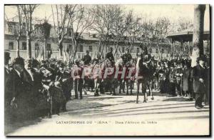 Old Postcard From Jena Disaster In The Waiting Defile the boat Toulon