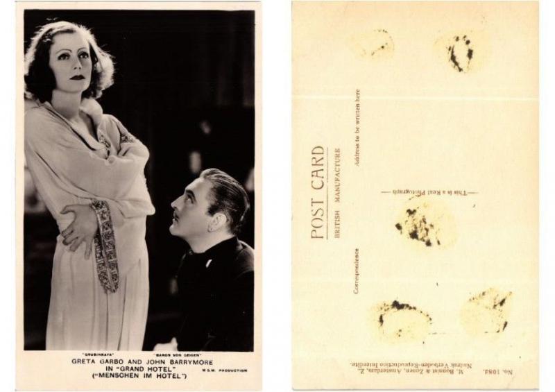 CPA Greta Garbo and John Barrymore FILM STAR (554484)