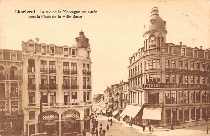 BR102245 charleroi la rue de la montagne restauree belgium