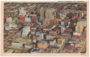 AERIAL VIEW of OKLAHOMA CITY 1942 VINTAGE LINEN POSTCARD (4)