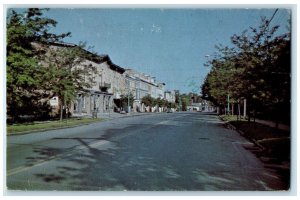 1931 Business Section Road Street Building Of Skaneateles New York NY Postcard