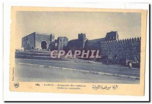 Rabat Morocco Old Postcard Remparts Oudayas