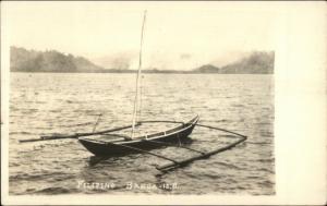 Philippines Native Boat Filipino Banga c1910 Real Photo Postcard