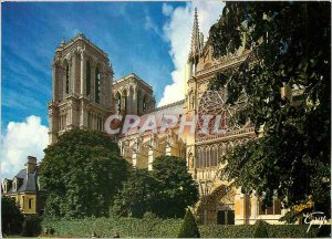 Postcard Modern Marvels Paris and La Cathedrale Notre Dame