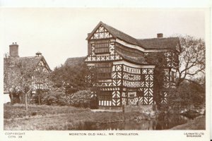 Cheshire Postcard - Moreton Old Hall - Near Congleton - Real Photo - Ref TZ4263