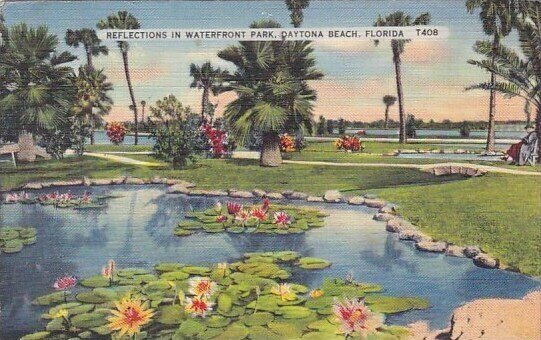 Reflections In Waterfront Park Daytona Beach Florida 1938