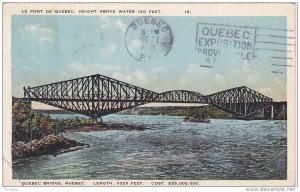Quebec Bridge, Quebec, Canada, 1910-1920s