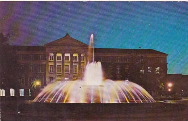 Indiana West Lafayette Loeb Memorial Fountain Purdue University 1973