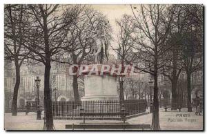 Old Postcard Paris Place des Vosges Advertisement Bilirheine Laboratories Mon...