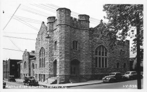 Postcard RPPC Kentucky Paris Methodist Church automobiles 23-4059