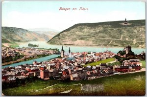 Ringen Am Rhein Germany Village Residences Mountain River Postcard