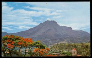 Mt. Pele Volcano view from St. Pierre - Martinique